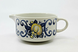 Villeroy and Boch Porcelain Cadiz Creamer Vintage Yellow Blue Lexembourg  - £19.80 GBP