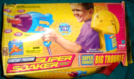 1999 Larami Super Soaker Super Big Trouble Backpack Water Gun with box - £43.45 GBP