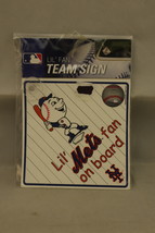 Team Promark New York NY Mets Lil’ Mets Fan On Board Team Car Sign - £1.66 GBP