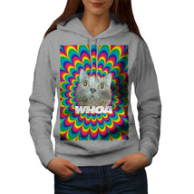 Wellcoda Psychedelic High Fun Womens Hoodie, Crazy Casual Hooded Sweatshirt - £28.97 GBP