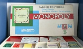 Parker Brothers 1973 Monopoly Board Game - Complete w/ Catalog and Instructions - £17.50 GBP