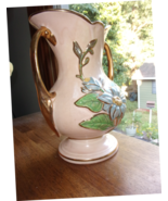 Hull Art Magnolia Vase, Gold Trimmed, H-9-8 1/2&quot;, Scarce - €25,19 EUR