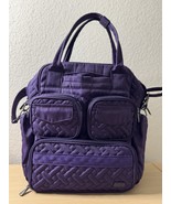 LUG Mini Puddle Jumper Purple Convertible Bag Quilted Travel Diaper Lug ... - $1,104.65 MXN