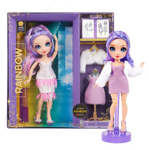 Rainbow High Fantastic Fashion Violet Willow 12&quot; Doll with Clothing &amp; Stand NIP - £28.94 GBP