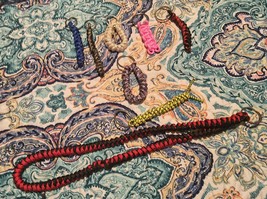 Paracord Rope Keychain Various Size And Color Lot Of 8 - $15.00