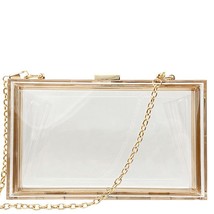 New Transparent Acrylic Bags Clear Clutches Evening Bags Wedding Party Handbags  - £28.60 GBP