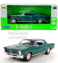 1965 Pontiac GTO 1/24 Scale Diecast Metal Model by Welly - GREEN w/ BOX - $34.64