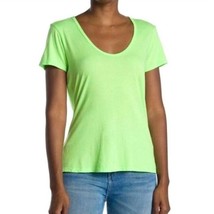 Sundry Pop Lime Green Scoop Neck Short Sleeve Basic Tee 2 Medium NEW - $380.72 MXN