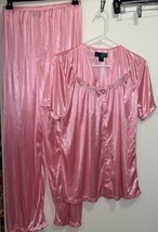 Sindrella Women’s Pajamas Set Top &amp; Pants Bubblegum Pink M Medium Bust 38” 32 W - £6.00 GBP