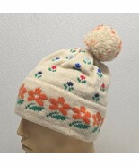 Moriarty Original Wool Hat Handmade Stowe Vermont USA Youth Floral Beani... - $361.26 MXN