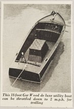 1936 Magazine Photo Gar Wood 18-Foot Deluxe Utility Boats  - £7.73 GBP