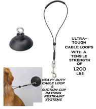 Dog Pet Grooming&quot;Hold Em&quot;Bath Restraint Suction Cup,Hook &amp; 19&quot; Loop Noose System - £18.84 GBP