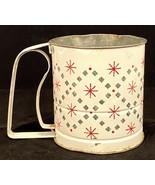 Vintage Mid Century Modern Flour Sifter White With Atomic Star Design - €17,47 EUR