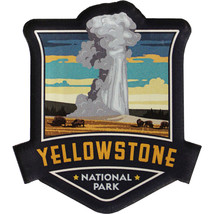 Yellowstone National Park Acrylic Magnet - £5.10 GBP