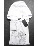 Armani Exchange $150 A|X Men&#39;s Embroidered Eagle White Hooded Pullover H... - $1,212.58 MXN