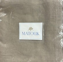 Matouk Chamant Stone 22&quot; Pure Linen Napkins, Set of 4 - NEW - $74.00