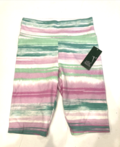 Wild Fable Bike Shorts Womens XS Pink White Green High-Rise Striped Gym NWT New - £4.64 GBP