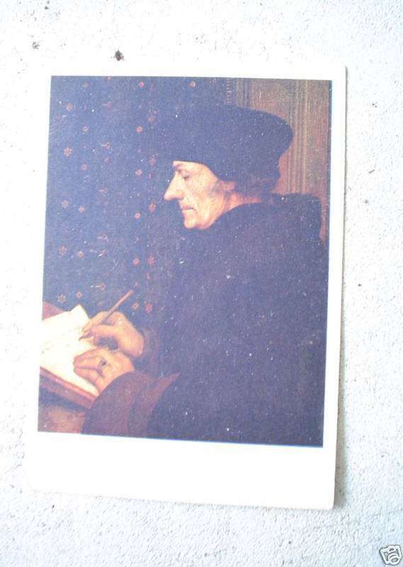 Vintage Holbein Erasmus Postcard - $15.84