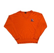 Vintage 1980&#39;s Denver Broncos Garan V-Neck Sweater Orange Men&#39;s Large - $637.88 MXN