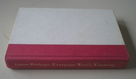 Everyone Worth Knowing by Lauren Weisberger (2005, Hardcover) - £4.15 GBP