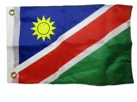 12X18 12&quot;X18&quot; Namibia Country 100% Polyester Motorcycle Boat Flag Grommets - £11.18 GBP