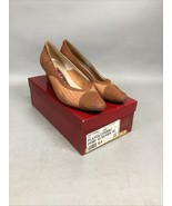 Renzo Fontanelli Flavia Cognac Pumps W/ Woven Sides - 8.5B - €17,06 EUR