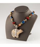Carolyn Pollack Relios Tumbled Stone Sandstone Bear Pendant Necklace - €282,08 EUR