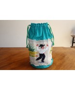 Vtg Drawstring Bag Purse Linen Handpainted Embellished Dancers Flamenco ... - $710.18 MXN