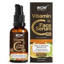 Wow Vitamin C 20% Serum for face skin brightening &amp; hydrarting genuibe 30ml - £15.80 GBP