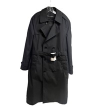 Garrison Collection DSCP US Military All Weather Black Lined Trench Coat Jacket - £116.36 GBP