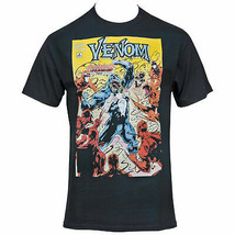 Venom VS Carnage Symbiotes Comic Cover T-Shirt Grey - £17.29 GBP