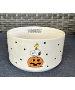 Peanuts Snoopy Pet Dog Food Dish Water Bowl 6” New Rae Dunn Halloween Pu... - £15.84 GBP