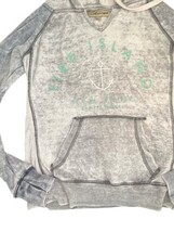 Vintage Havana Fire Island Hoodie S Acid Wash Thumbhole Sweatshirt image 5