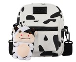 Women girls cartoon cow print shoulder crossbody bag lady tote satchel purse thumb155 crop
