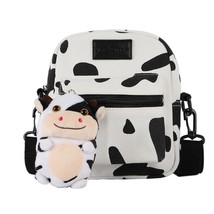 Women Girls Cow Print Shoulder Crossbody Bag Lady Tote Satchel Purse - £18.84 GBP