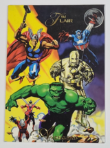 1994 Flair Avengers Assemble Marvel Comics Comic Book Card Thor Hulk Captain 11 - £5.50 GBP