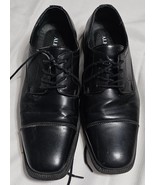 Alfani Adam 42101 Black Oxford Derby Shoes Mens Size 9M Man Made Materials - $27.34 CAD
