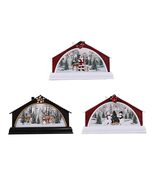 QSDGFH 3pcs Christmas LED Lantern, Light up Snow Globe Lantern Santa Sno... - $185.33 CAD