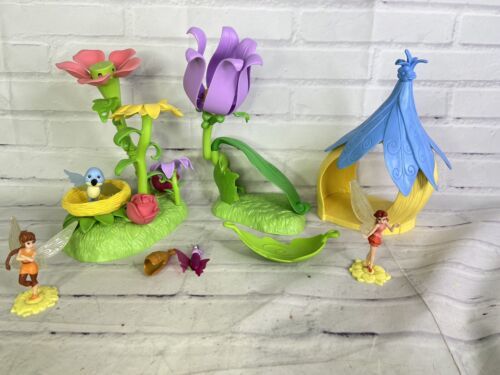 2008 Playmates Disney Fairies Tinker Bell Take Flight Flower and Nest Playset - $38.12
