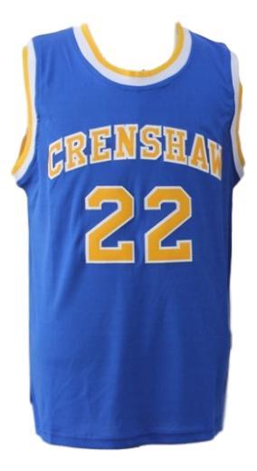 Mccall  22 crenshaw high love and basketball movie jersey blue  1
