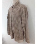 Timberland Mens M Khaki Tattersal Plaid Indian Cotton Oxford Shirt - £3.91 GBP