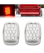 Red LED Tail Brake Light Clear Lens Pair for 1940-53 Chevy GMC Truck &amp; 3... - $65.95