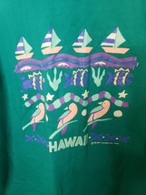 SGT Leisure Hawaii Blue Fish Graphic Tshirt Size XL 1990s Single Stitch ... - $20.94