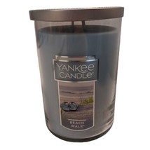 Yankee Candle Beach Walk Scented Double Wick 22oz Jar Tin Lid HTF 75-110hrs New  - £13.50 GBP