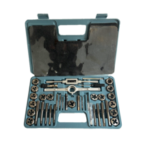 39 Piece Tap and Die Tool Set in Plastic Carrying Case, Pre-owned - $33.17