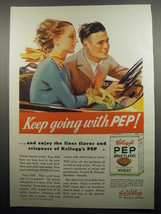 1933 Kellogg's Pep Cereal Ad - Keep going with Pep - $18.49