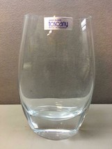 Toscany Hand Blown Clear Glass Vase 6.25&quot; Tall - £23.73 GBP