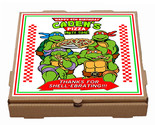 Personalized PRINTED Teenage Mutant Ninja Turtle TMNT Pizza box label - £3.58 GBP