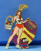 Hooters Sexy Girl Holiday Happy Easter 2004 BUNNY/RABBIT Ears Basket Of Eggs Pin - £6.31 GBP