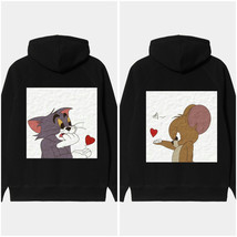 TOM &amp; JERRY BLACK SPECIAL COUPLE HOODIE (PRICE FOR THE 2 HOODIES)//FREE ... - $147.00